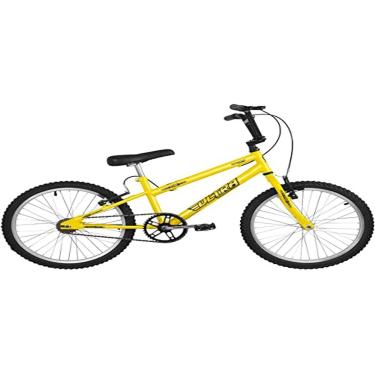Imagem de Bicicleta de Passeio Ultra Bikes Esporte Rebaixada Aro 20 Reforçada Freio V-Brake Infantil Juvenil Amarelo