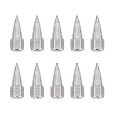 Imagem de Graxa padrão tipo afiado bico arma encaixe bico de óleo pneumático manual de alto desempenho rosca de 1/8 pol. para manutenção de equipamentos e lubrificação de máquinas liga de