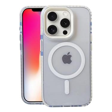 Imagem de Capa para iPhone 13 Pro, compatível com MagSafe, capa fosca macia e fina, à prova de choque, antiimpressões digitais, antiamarelamento, antiarranhões, capa de telefone magnética para Apple, série