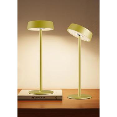 Imagem de Lâmpada sem fio, à prova d'água ao ar livre, controle de toque regulável, 3 temperaturas de cor, portátil operado por bateria, RGB, função de memória LED, lâmpada de mesa recarregável, luminária de