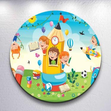 Imagem de Festa Infantil Decoração Dia Das Crianças Painel Capa Sublimada Redond