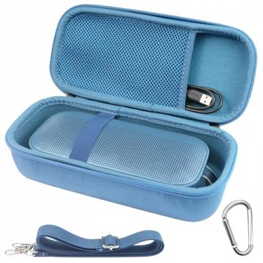 Imagem de AONKE Capa rígida de viagem compatível com alto-falante portátil Bose SoundLink Flex 2ª geração/Bose SoundLink Flex Bluetooth (caixa azul)