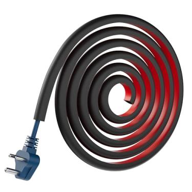 Imagem de GCJUYA Escondedor de cabos para TV montada na parede, capa de cabo de 198 cm para 2 a 3 cabos com abertura lateral, gerenciamento de pista de fio de silicone flexível, organizador de cabos autoadesivo