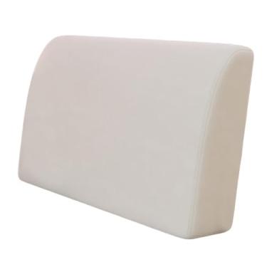 Imagem de Generic Almofada em cunha para apoio de costas, encosto confortável para leitura em casa, almofada macia e portátil para trabalho em escritório, Branco