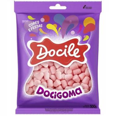 Imagem de Bala Goma Docigoma Mini Sino Rosa 500g Docile - DORI