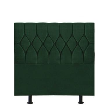 Imagem de Cabeceira Estofada Cama Box Solteiro 100cm Istambul Corino Verde- Mabe Magazine