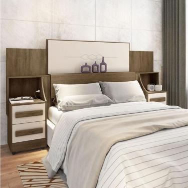 Imagem de Cabeceira Casal Extensível Amanda Freijó Off White