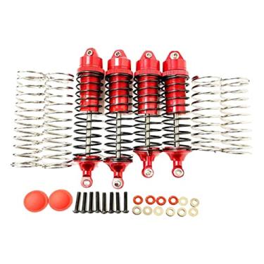 Imagem de Peças de amortecedor de carro 1:10, metal durável, vermelho