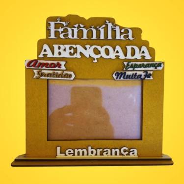Imagem de Porta Retrato Foto LEMBRANÇA DO NORDESTE | Artesanal MDF | Foto 10x15 | 5 PONTOS@ (Básica, Família Abençoada 3)