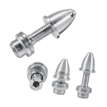 Imagem de Hapivida RC Motor Propeller Adapter, Aluminum 5mm Bullet Propeller Adapter Holder for RC Airplane Brushless Motor, 5Pcs Set with Precision Fit for Smooth Flights