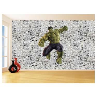 Imagem de Papel De Parede 3D Heróis Página Quadrinhos Hq 3,5M Nhma161 - Você Dec