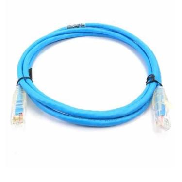 Imagem de Patch Cord Cat6 Amp 1,5 Metros Azul - 5 Feet Slim Tyco - Amp/Commscope