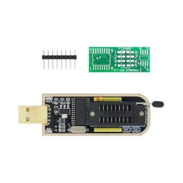 Imagem de Módulo Programador USB EEPROM Flash BIOS Série 24 25 SOIC8 SOP8 Com Cl