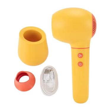 Imagem de Secador de Cabelo para Crianças, Portátil Pequeno, Infantil, Sem Fio, Recarregável, Secador de Cabelo, Bunda de bebê, para Cabelo, Fralda de Corpo Inteiro (YELLOW)