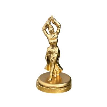 Imagem de Miniatura Religiosa Orixás E Guias Em Resina 3D Dourada 5 Cm