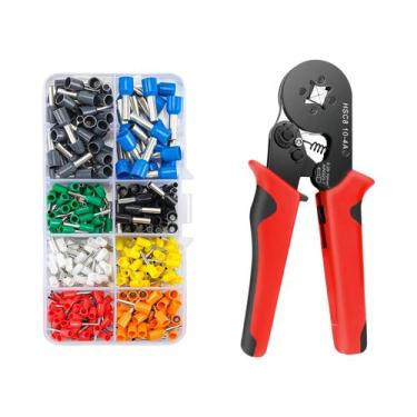 Imagem de Kit De Conectores Terminais Tubulares Isolados Para Fios E Cabos, Term