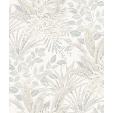 Imagem de Papel de Parede Time Folhagem Bege TJ3201