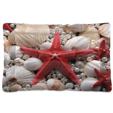 Imagem de SEHANY Cama de gato com estrela do mar, praia, para cães, com fundo antiderrapante, caixa de canil, colchão macio para animais de estimação, lavável, almofada de cama para cães pequenos, médios e