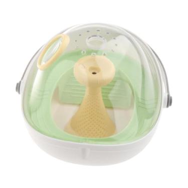 Imagem de Baoblaze Tanque de tartaruga aquário réptil habitat decoração portátil tampa transparente animal caixa de criação de bebê pequeno caso de criação de animais