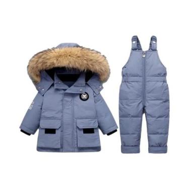 Imagem de Jaqueta De Inverno Para Meninos E Meninas Com Gola De Pele Natural, Ma