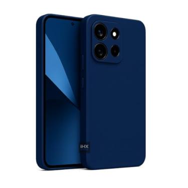 Imagem de Capa Capinha Case Compatível Motorola Moto G56 Silicone Aveludada Anti Impacto Reforçada Emborrachado Com Proteção De Câmera Premium (AZUL MARINHO)