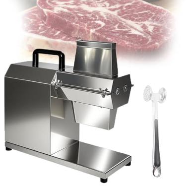 Imagem de Amaciador De Carne Robusto,450w Amaciador De Carne EléTrico Comercial,Corpo E LâMina Em AçO InoxidáVel 304 De Qualidade Alimentar,Partida Com Um Clique Para Restaurantes