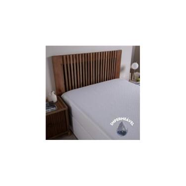 Imagem de Capa de Colchão Solteiro Box com Elástico, Branco, Polipropileno, 88x188x30cm