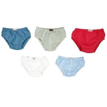Imagem de Cueca Infantil Kit Com 12 Unidades Lisa Em Algodão 100% - Batutinhas B