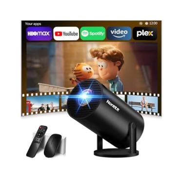 Imagem de Mini projetor 1080p com WiFi 6 e Bluetooth 5.4, projetor Full HD 4K possui foco automático e Keystone