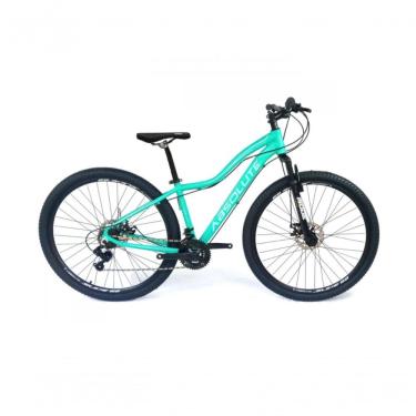 Imagem de Bicicleta Aro 29 Absolute Hera Feminina 27v Alumínio K7 Freio A Disco Garfo Suspensão Verde Tam: 17