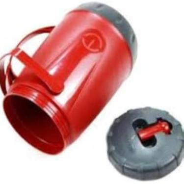 Imagem de Jarra para liquidos quentes com capacidade grande, bico ergonomico, vermelha, para cha