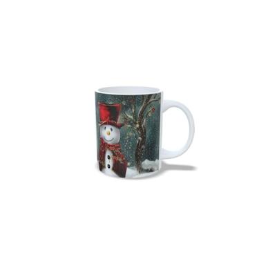 Imagem de Caneca de Cerâmica com Estampa de Bolas de Natal Douradas, 325 ml (10)