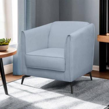 Imagem de Cadeira Decorativa Poltrona Aurea Sala Bouclé Pés Em Metal - SOFA STOR