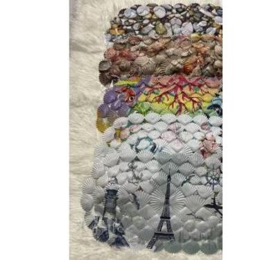 Imagem de Tapete Antiderrapante para Box Banheiro com Ventosas 40x70cm – Tapete de Chuveiro Massageador para Pés Segurança Antiescorregante (Cor Aleatorias Concha)