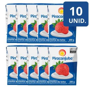 Imagem de Kit 10 Creme de Leite Piracanjuba 200g