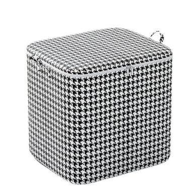 Imagem de Cesto Organizador Dobrável 100L/140L com Tampa – Caixa Organizadora de Tecido TNT para Roupas, Cobertores e Edredons(3 Unidades)