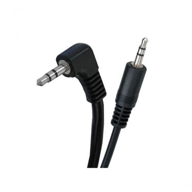 Imagem de Cabo P2 90° Estéreo X P2 Preto 30cm