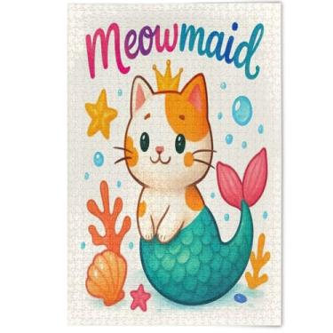 Imagem de Jigsaw Puzzles 500 Pieces for Adults Scenery Animal Art Decor Cute Cartoon Cat Colorful Creative Puzzles for Adults Tech Game Puzzle Gifts, 500 Pieces, 20.5" x 14.9"