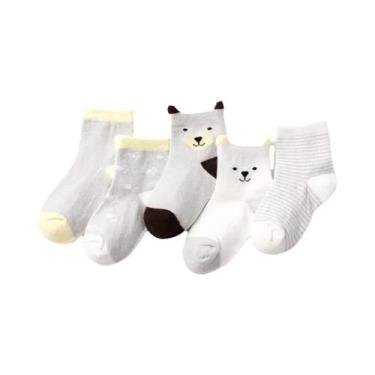 Imagem de Meias De Bebê Em Estilo Cartoon, 5 Pares, Algodão Macio Para Meninos E