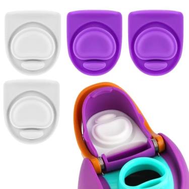 Imagem de ZONBBEE 4 peças de rolha de substituição de vedação de borracha para Owala FreeSip 680.4 g 947.2 g, tampa de tampa de vedação de silicone superior acessórios de peças de reposição compatíveis com