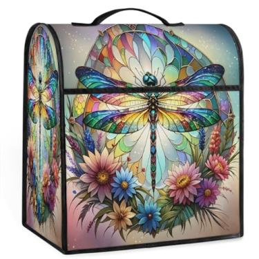 Imagem de Capa de misturador de vidro Dragonfly colorida para batedeira de 6 a 8 litros de auxílio de cozinha resistente à poeira capas protetoras de armazenamento capas de eletrodomésticos para máquina