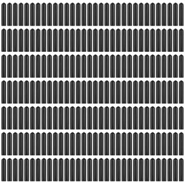 Imagem de EBOOT Pacote com 200 tampas de despejador de borracha preta para garrafa de licor, tampa dispensadora, tampas de poeira