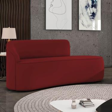 Imagem de Sofá 3 Lugares Orgânico 180 Cm Morgan Veludo Marsala