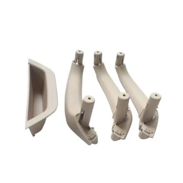 Imagem de Lhd rhd carro compatível com bmw x3 x4 f25 f26 4pcs porta do passageiro dentro da alça capa painel de apoio de braço interno puxar guarnição 2010-2016(LHD-Oyster)