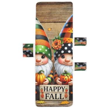 Imagem de Gnomos Fall Gnomos de madeira para espreguiçadeiras, toalhas de piscina, sala de praia, espreguiçadeira, 203 x 76 cm