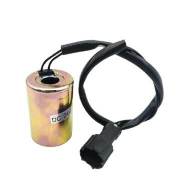 Imagem de DH55/60 SH200A3 Escavadeira Hidráulica Bomba Solenoide Piloto Válvula Solenóide Peça de Substituição do Equipamento de Haste