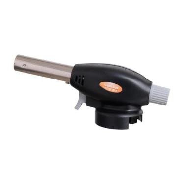 Imagem de Maçarico Culinário Bico Portátil Controle Chama Aço Multiuso Cozinha C