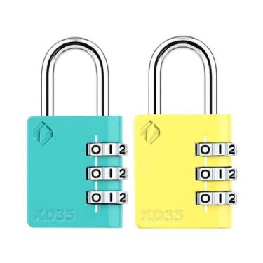 Imagem de Fechadura combinada de 3 dígitos Zarker XD35, pacote com 2 unidades, a