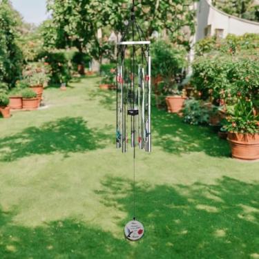 Imagem de ICE ARMOR 91,4 cm de comprimento beija-flor estampado, estátua de sino de vento, escultura, ornamento, decoração de casa/quarto, ideias para inauguração de casa, feriados e aniversários, ótimo item