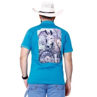 Imagem de Camiseta Muladeiros Masculina Country Gola Polo Jade - Jopper Bulls, A